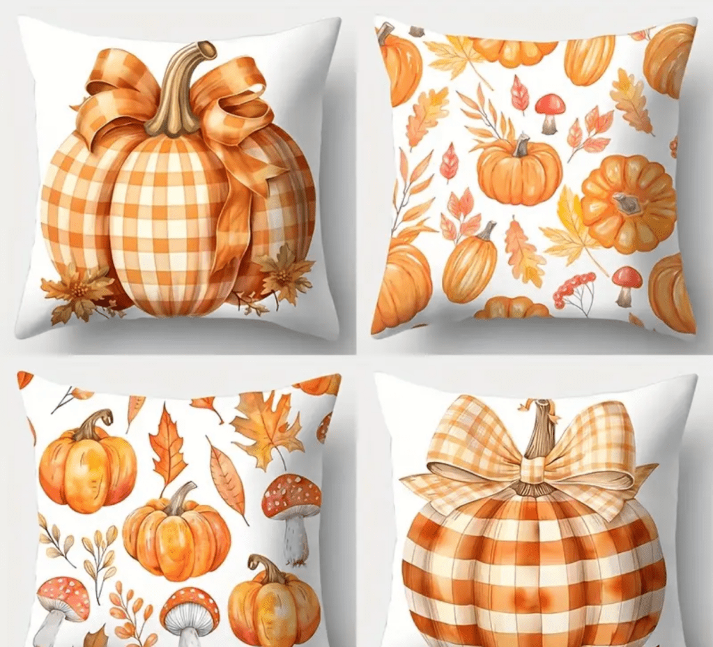 Thanksgiving pillowcases/ Fundas de almohada Acción de&nbsp;Gracias