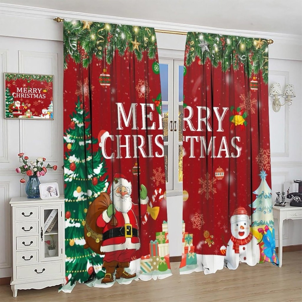 Christmas curtains/ Cortinas de&nbsp;Navidad
