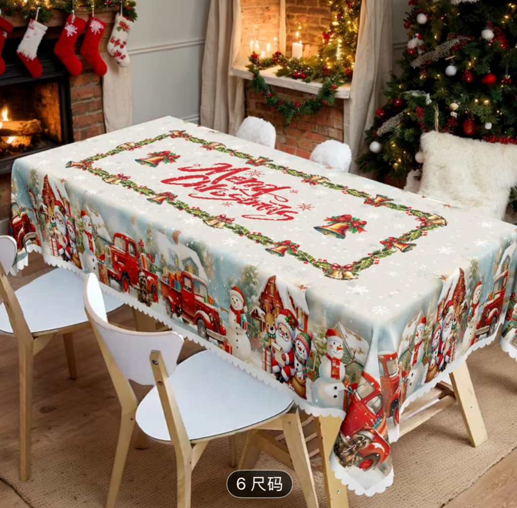 Christmas tablecloth/ Mantel de&nbsp;Navidad