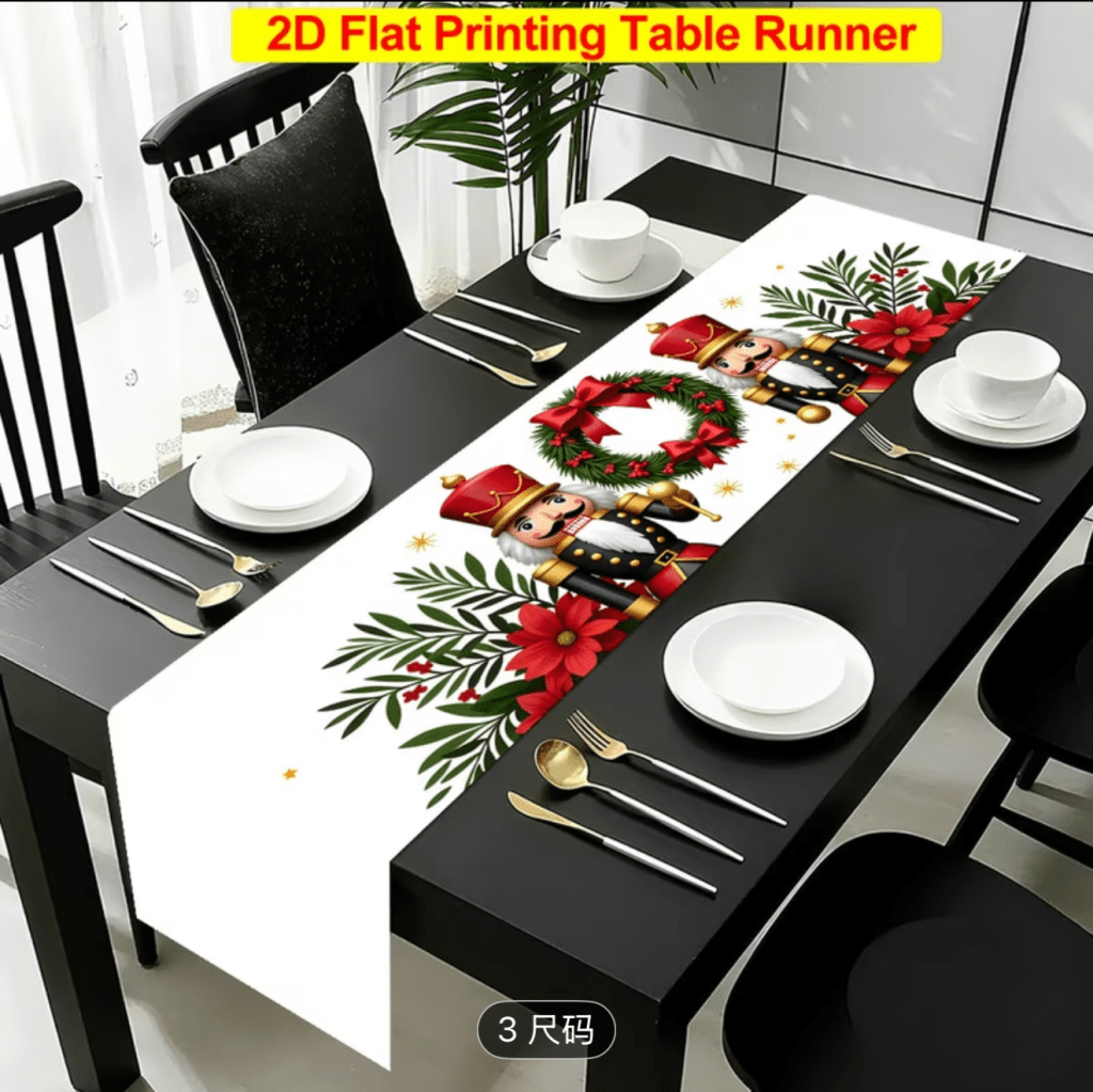 Christmas table runner/ Camino de mesa de&nbsp;Navidad