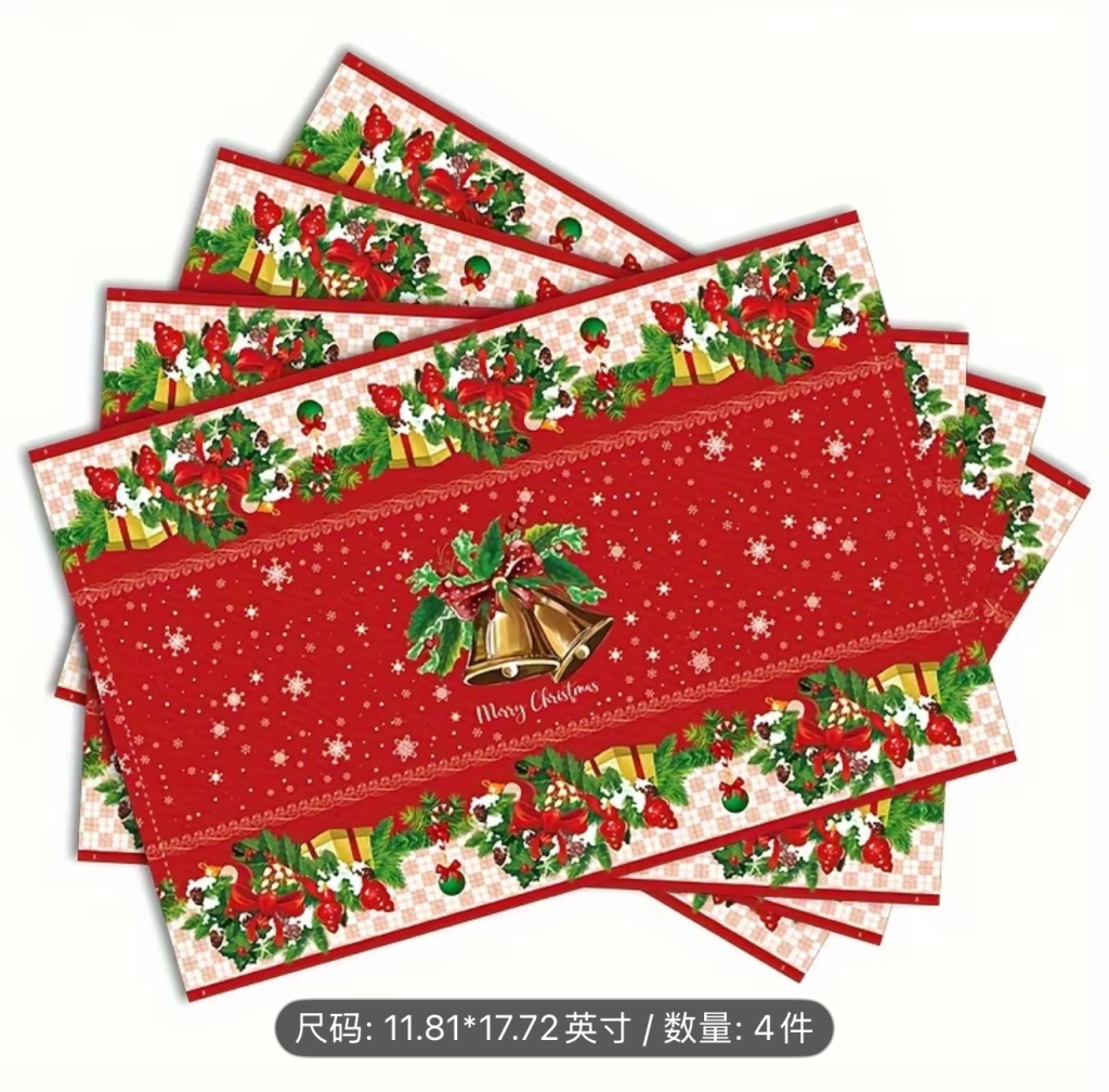 Christmas placemats/ Individuales de&nbsp;Navidad