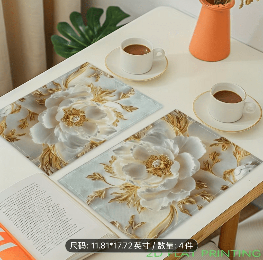 Floral placemats/ Individuales&nbsp;florales