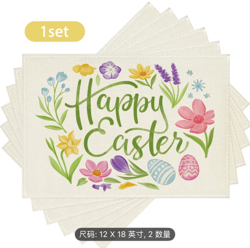 Easter placemats/ Individuales de&nbsp;Pascua